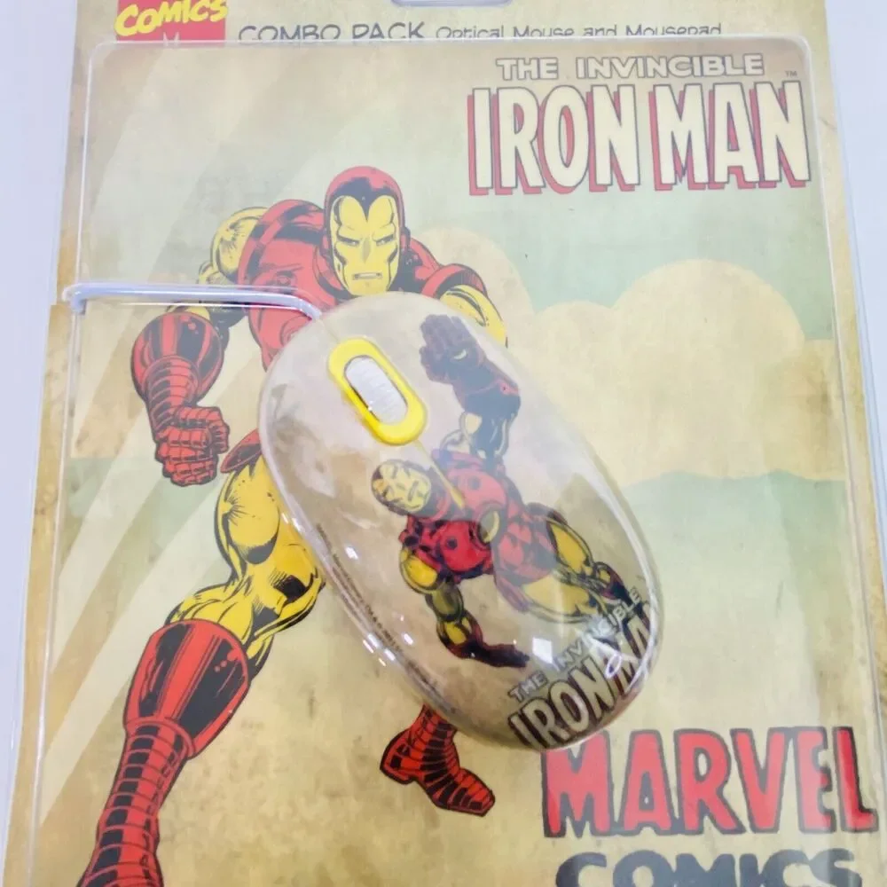 The Invincible Iron Man Computer Mouse & Mouse Pad 2011 Marvel Comics New Sealed